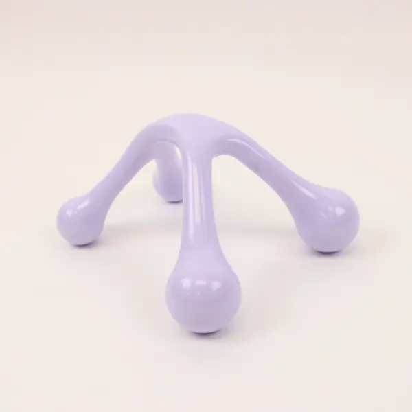 Handheld 4-Leg Pressure Point Body Massager Purple