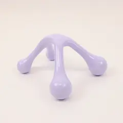 Handheld 4-Leg Pressure Point Body Massager Purple