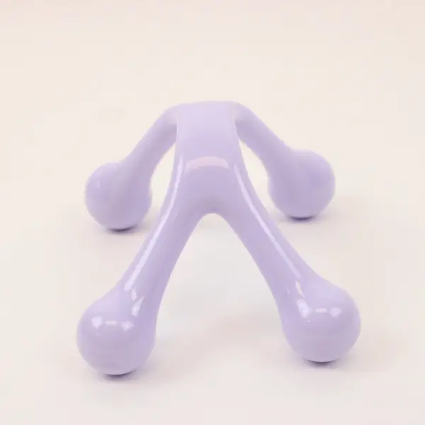 Handheld 4-Leg Pressure Point Body Massager Purple