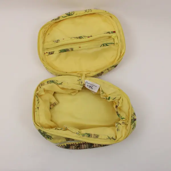 Americana by Sharif Quilted Makeup Bags Set of 2 Decorative Design
