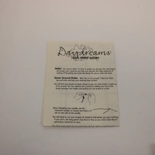 Artco Crafts Petite Daydreams Simply Nature 72602 Counted Cross Stitch Kit