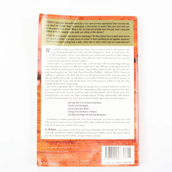 Closing the Gap by Jay McGraw Paperback 2001 Parent Teen Communication
