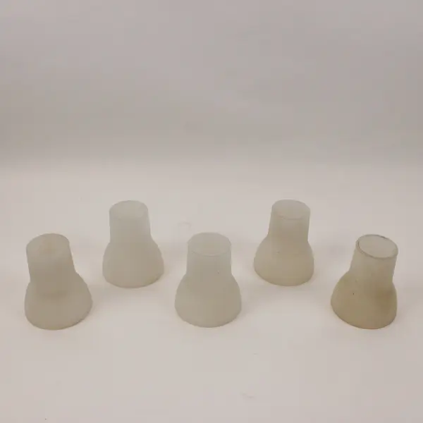 Set of 5 Frosted White Glass Lamp Shades Replacement Lighting