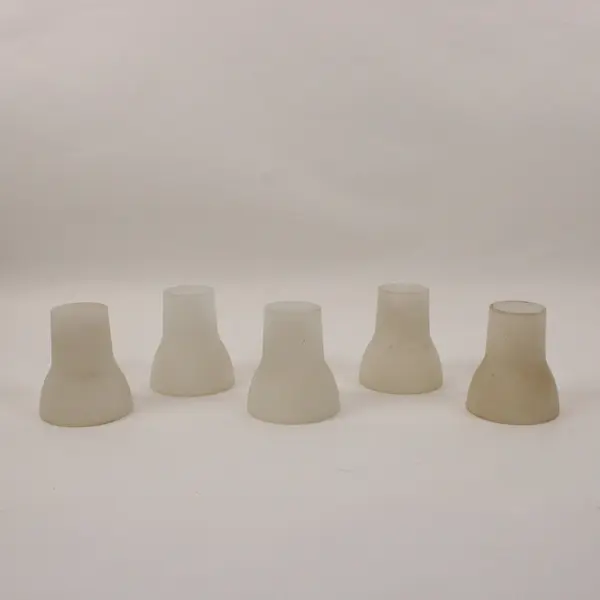 Set of 5 Frosted White Glass Lamp Shades Replacement Lighting