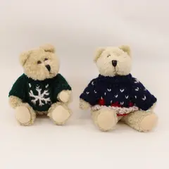 HugFun International Jointed Teddy Bear Plush Pair Sweaters