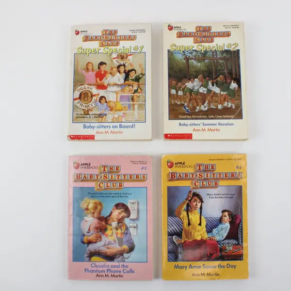 Vintage Lot of 4 The Baby-Sitters Club by Ann M Martin PB Books 1986 - 1989 