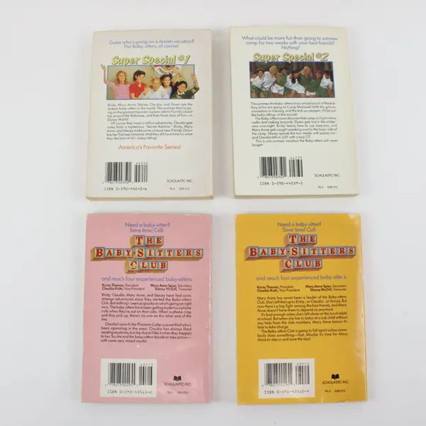Vintage Lot of 4 The Baby-Sitters Club by Ann M Martin PB Books 1986 - 1989 