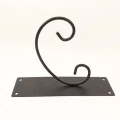 Black Iron Decorative Scroll Wall Bracket Shelf Support