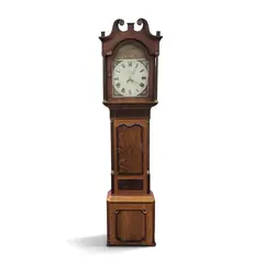 Antique Gilbert Rugeley Grandfather Clock Painted Dial - Freight/Local Pickup