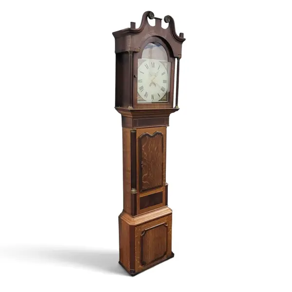 Antique Gilbert Rugeley Grandfather Clock Painted Dial - Freight/Local Pickup
