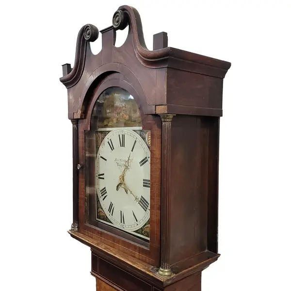 Antique Gilbert Rugeley Grandfather Clock Painted Dial - Freight/Local Pickup