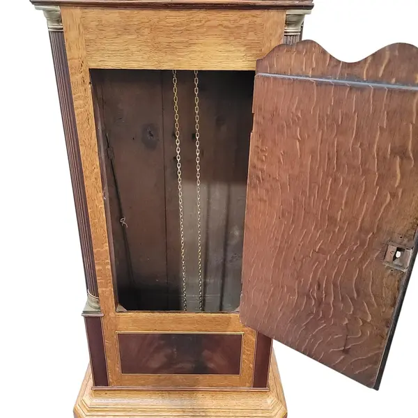 Antique Gilbert Rugeley Grandfather Clock Painted Dial - Freight/Local Pickup