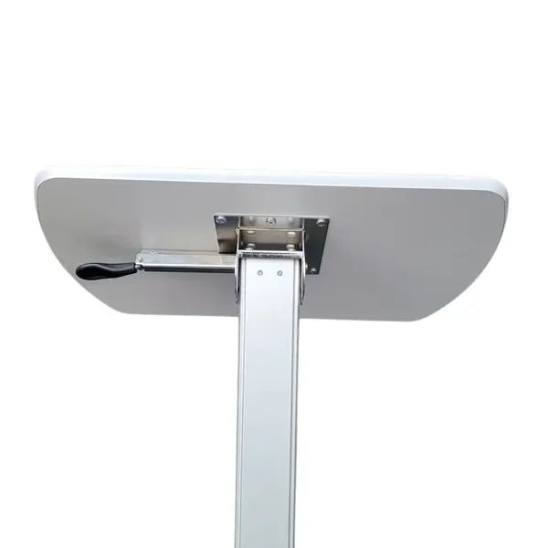 Adjustable Rolling Bedside Laptop Table Tilt Top Tray White - Local Pickup Only