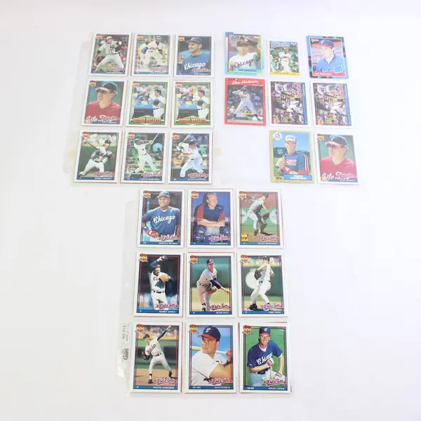 Lot of 44 Leaf and Topps 1980s & 90s Baseball Cards Vintage