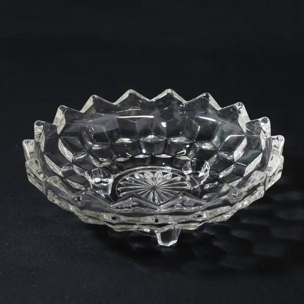 Vintage Fostoria American Clear 3 Toed Bon-Bon Dish 6.5 in