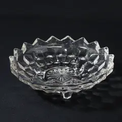 Vintage Fostoria American Clear 3 Toed Bon-Bon Dish 6.5 in