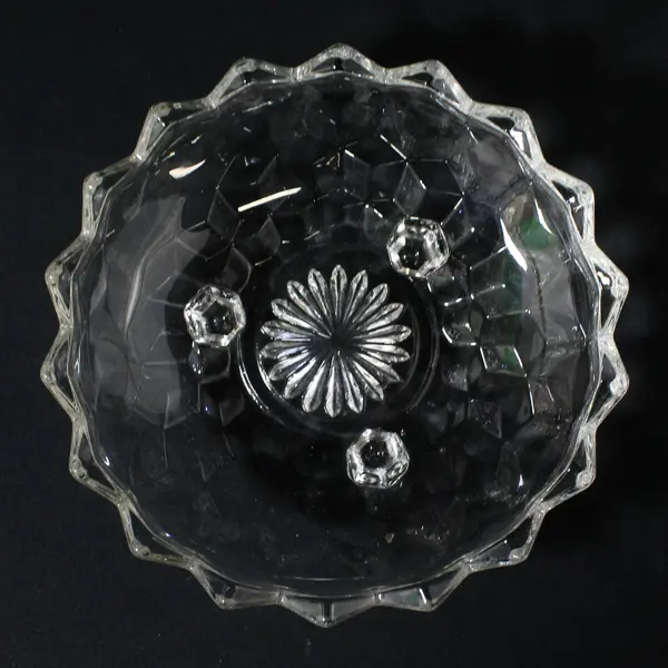 Vintage Fostoria American Clear 3 Toed Bon-Bon Dish 6.5 in