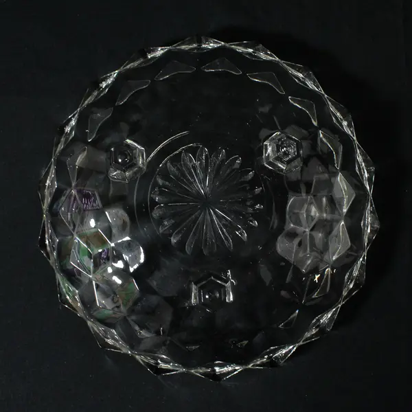 Vintage Fostoria American Clear 3 Toed Bon-Bon Dish 6.5 in