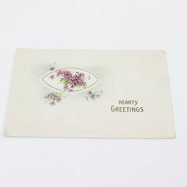 Lot of 3 Vintage Postcards 1909 My Fond Greetings Floral Landscape