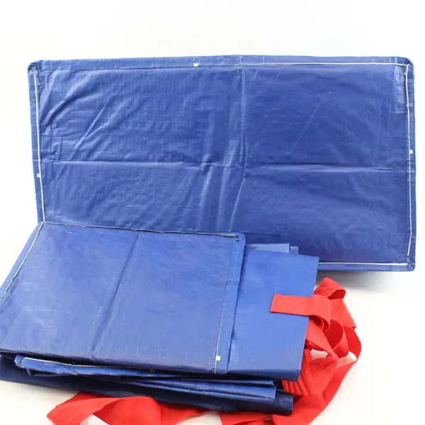 Lot of 4 Reusable Blue Costco Wholesale Shopping Tote Bag Red Handles
