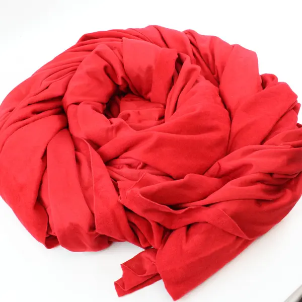 Red Fuzzy Scrap Fabric 6 Yards x 46 Inches DIY Sewing Craft