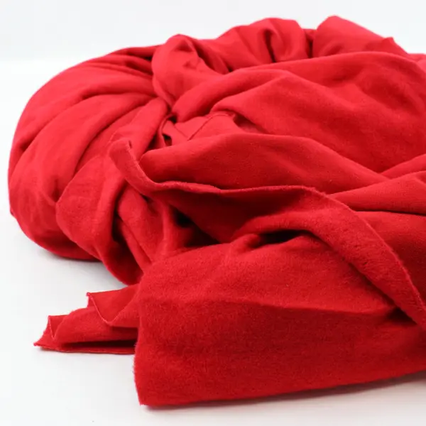 Red Fuzzy Scrap Fabric 6 Yards x 46 Inches DIY Sewing Craft