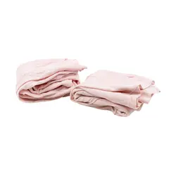 At Home Jersey Knit Cotton Pillowcases Set of 2 Pink Queen Size