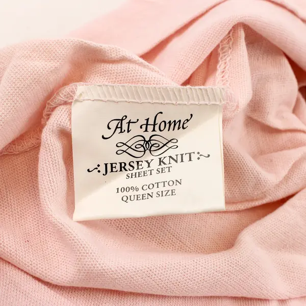 At Home Jersey Knit Cotton Pillowcases Set of 2 Pink Queen Size
