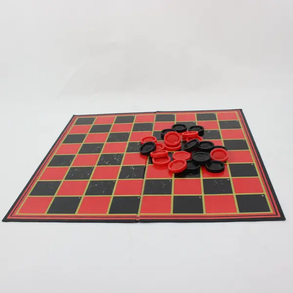 Checkers Board Game Set Traditional Family Strategy Game