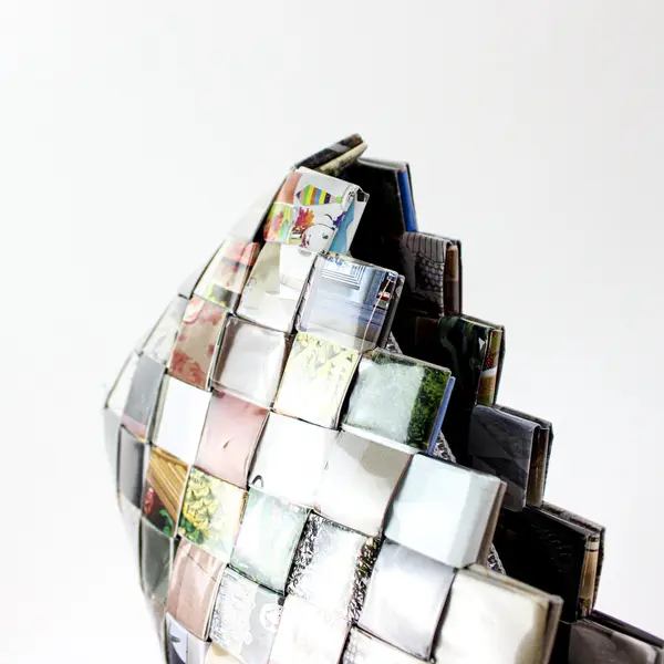 NAHUI OLLIN Candy Wrapper Woven Clutch Purse Handbag