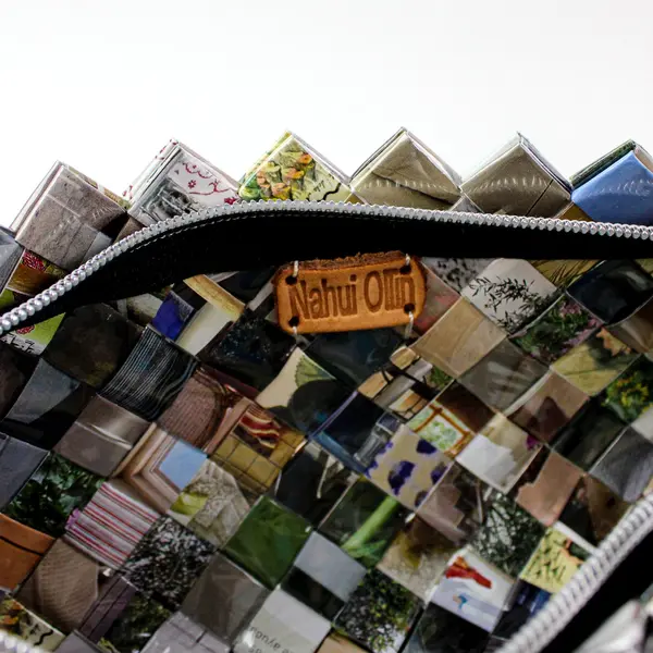NAHUI OLLIN Candy Wrapper Woven Clutch Purse Handbag