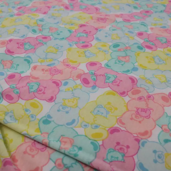 Multicolor Teddy Bear Print Fabric 1 Yard x 59 Inches Sewing Craft