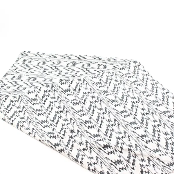 Nine West King Sheet & Pillowcase Set Black and White Zig Zag