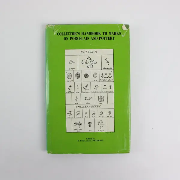 Collector's Handbook to Marks on Porcelain and Pottery 1974 Hardcover DJ