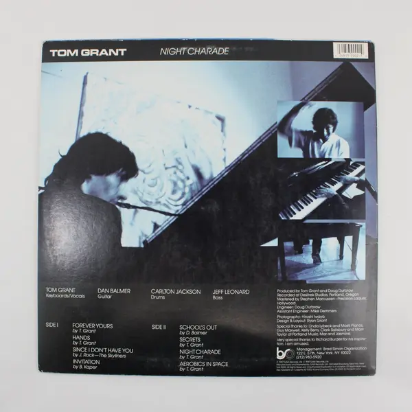 Tom Grant Night Charade Gaia Records 12" LP Vinyl 13-9002-1