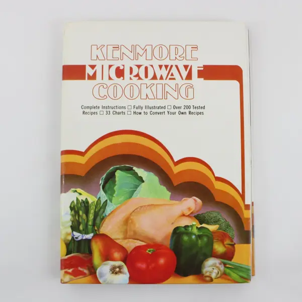 Vintage Sears Kenmore Microwave Cooking Cookbook 1981 Spiral-Bound Hardcover 