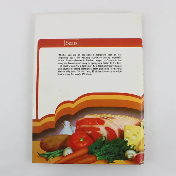 Vintage Sears Kenmore Microwave Cooking Cookbook 1981 Spiral-Bound Hardcover 