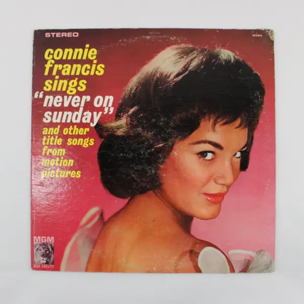 Connie Francis Sings Never on Sunday & Other Songs MGM Stereo 12" Vinyl SE3965