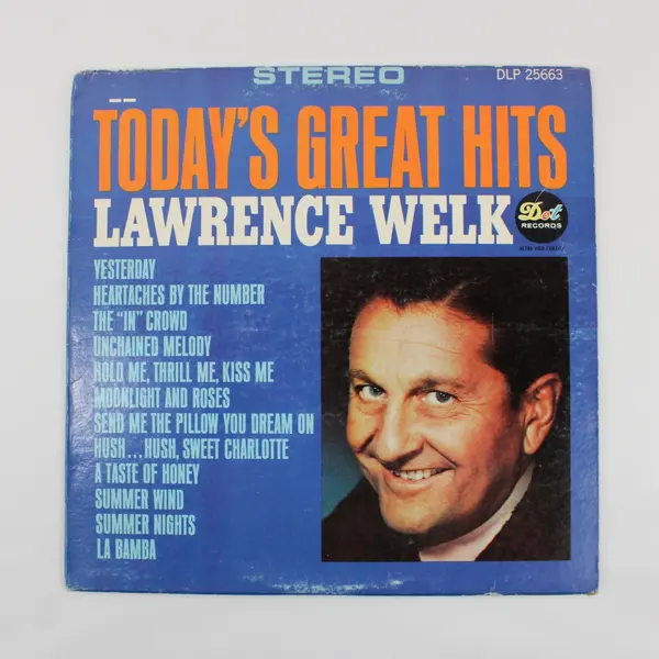 Lawrence Welk Today's Great Hits 12-Inch Vinyl LP Dot Records DLP 25663