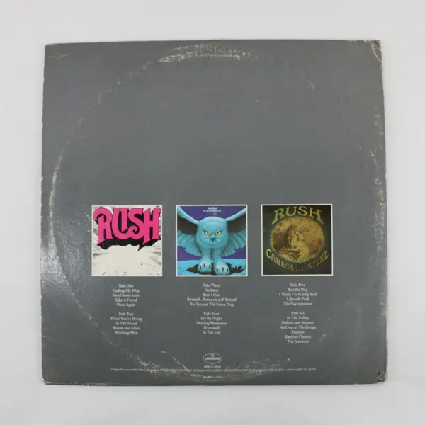 Rush Archives 3-LP 12in Vinyl Compilation Stereo Gray Cover Mercury SRM-3-9200