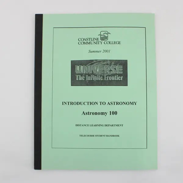 Coastline Community College Intro Astronomy 100 Summer '01 PB Telecourse