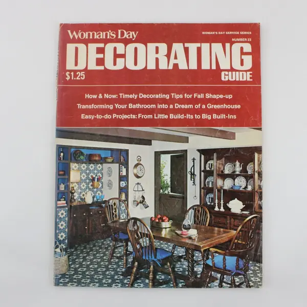 Woman's Day Decorating Guide 1975 Number 23 Home Decor & Decorating Paperback