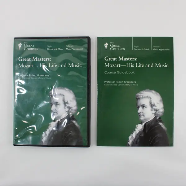 The Great Courses Great Masters Mozart His Life & Music 2-Disc DVD W/Course GB