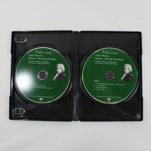 The Great Courses Great Masters Mozart His Life & Music 2-Disc DVD W/Course GB