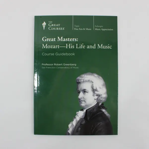 The Great Courses Great Masters Mozart His Life & Music 2-Disc DVD W/Course GB
