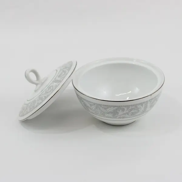 Imperial China 5671 Whitney Creamer & Covered Sugar Bowl By W. Dalton