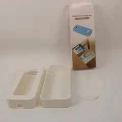 White Under Desk Hidden Drawer Storage Box Organizer