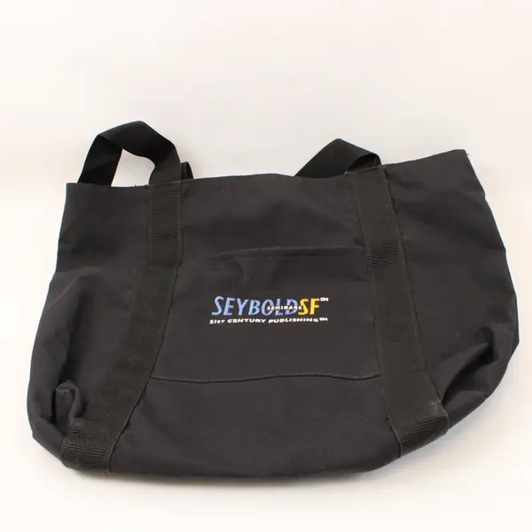 Seybold Seminars Apple Logo 21st Century Publishing Black Tote Bag
