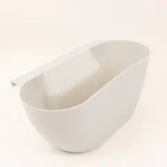 Unbranded White Hanging Kitchen Waste Bin Space-Saving Compact