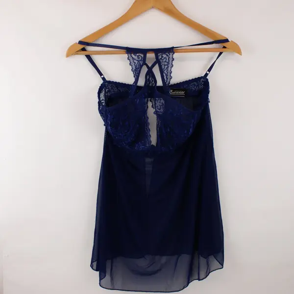 Lot of 3 Women's Babydoll Sleepwear Tops Black Blue Pink Mixed Sizes L XL